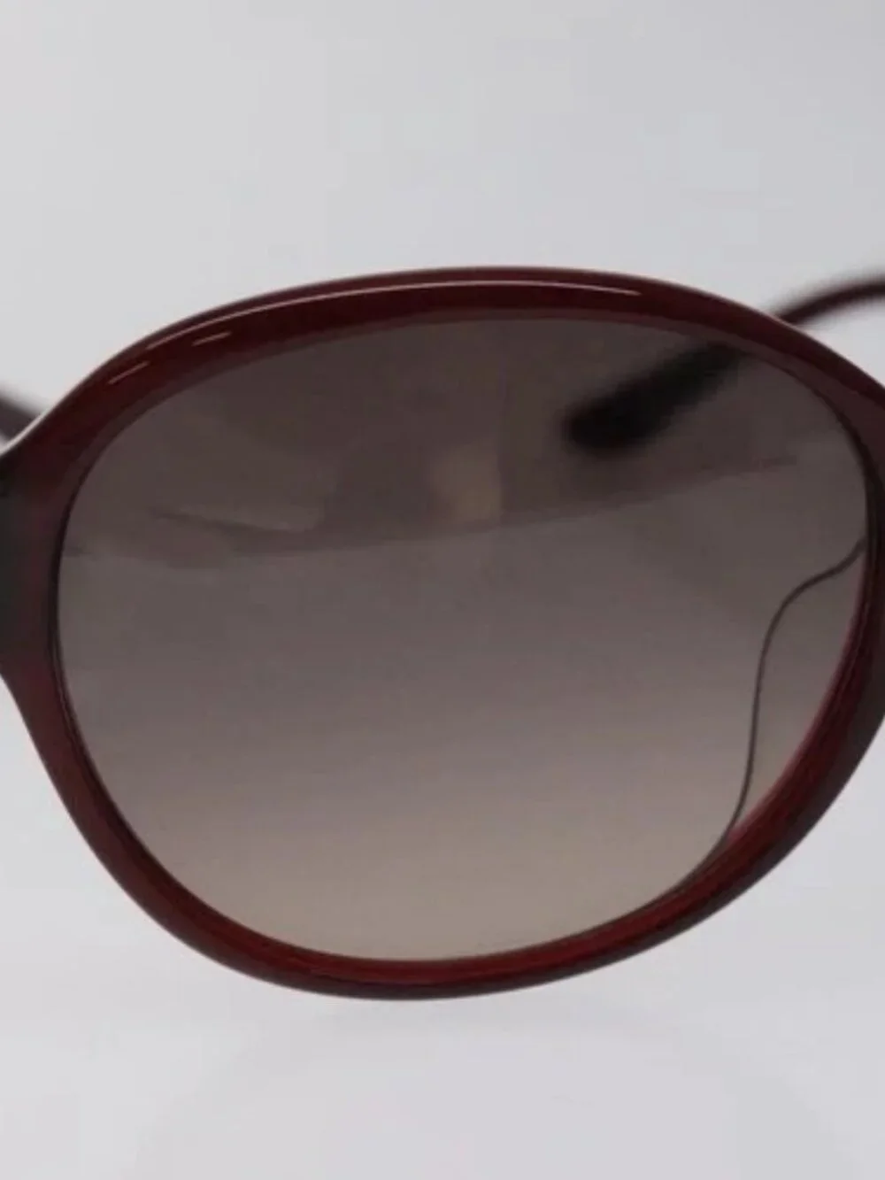 Salvatore Ferragamo Gancini Sunglasses plastic Bordeaux Auth am8572